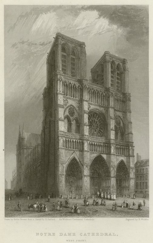 Notre Dame-katedralen, vestfronten af Hablot Knight Browne