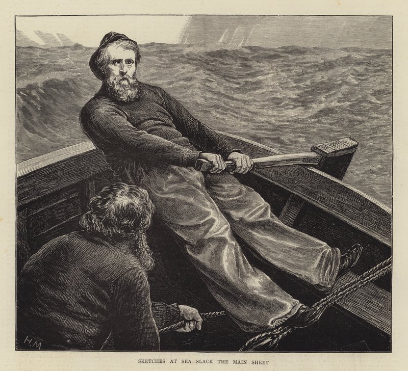 Skitser til søs, Slack the Main Sheet af Hamilton Macallum