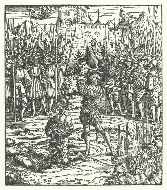 Henrettelse af lederne af et oprør mod ærkehertug Maximilians styre i Flandern af Hans (after) Burgkmair