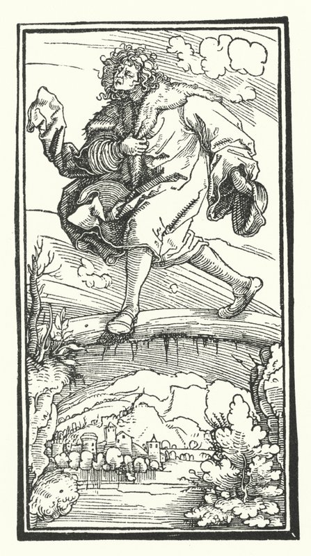 Træsnit fra De Remediis Utriusque Fortunae (Remedies for Fortune Fair and Foul) af Petrarch (gravering) af Hans (after) Burgkmair