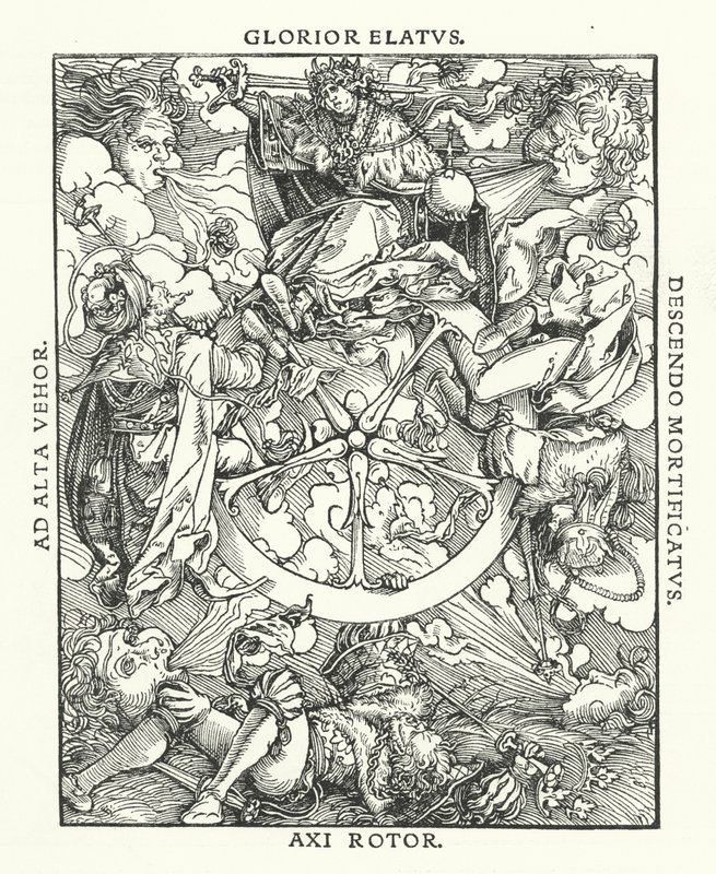 Træsnit fra De Remediis Utriusque Fortunae (Remedies for Fortune Fair and Foul) af Petrarch (gravering) af Hans (after) Burgkmair