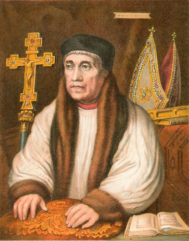 Ærkebiskop Warham af Hans (after) Holbein the Younger