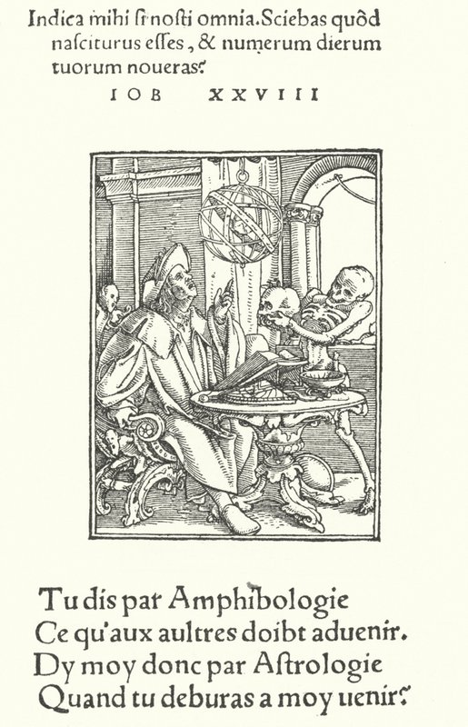 Astrologen (gravering) af Hans (after) Holbein the Younger