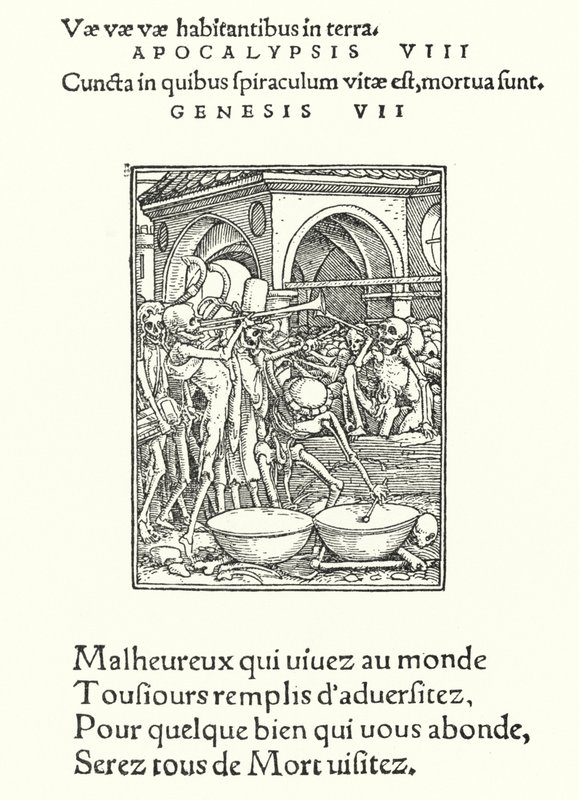 The Charnel House (gravering) af Hans (after) Holbein the Younger
