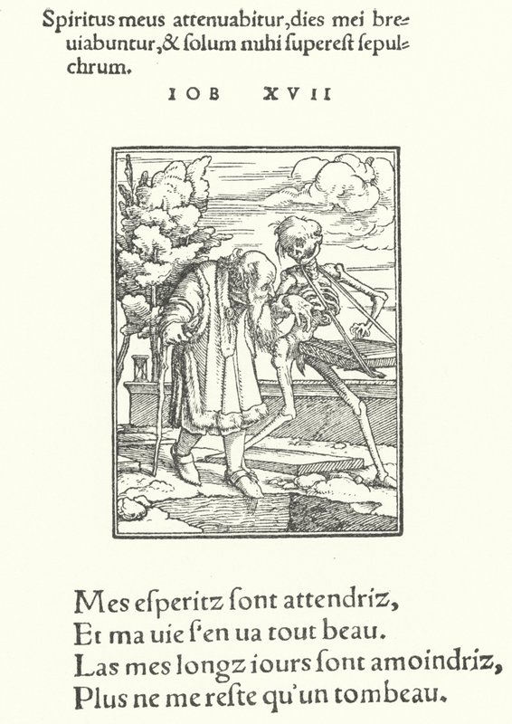 Den gamle mand (gravering) af Hans (after) Holbein the Younger