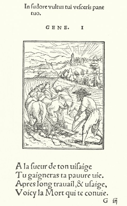 Plovmanden eller landmanden (gravering) af Hans (after) Holbein the Younger
