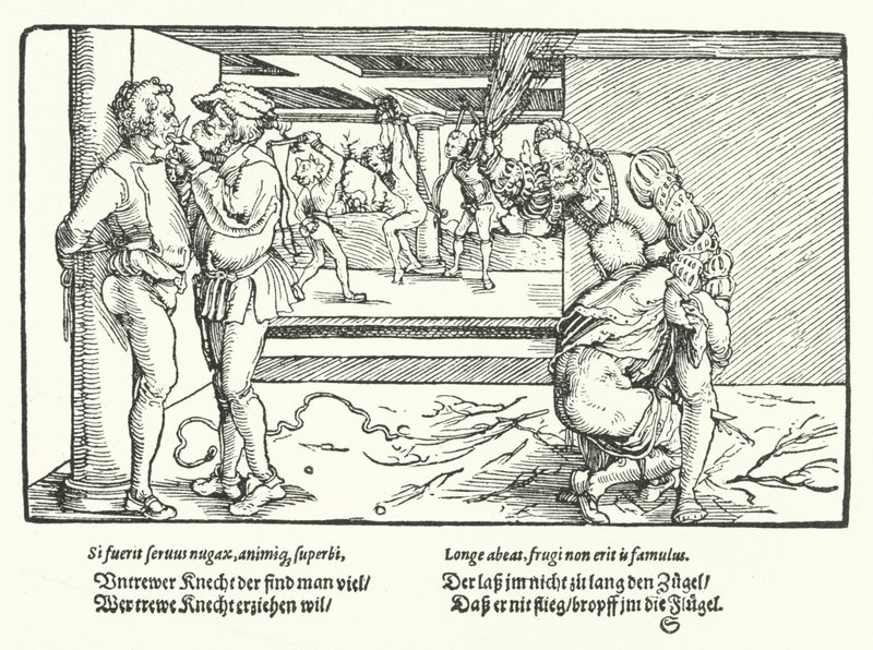 Tjenernes straf af Hans Burgkmair