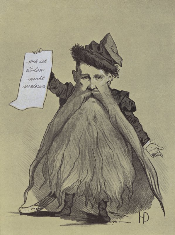 Karikatur af den polske patriot Franciszek Smolka af Hans Canon