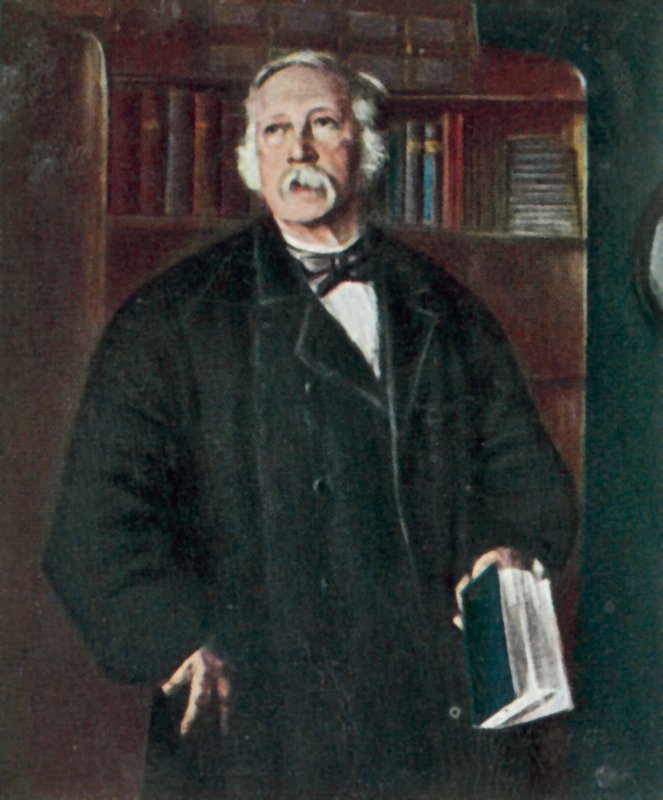 Theodor Fontane, tysk romanforfatter og digter (farvelitografi) af Hans Fechner