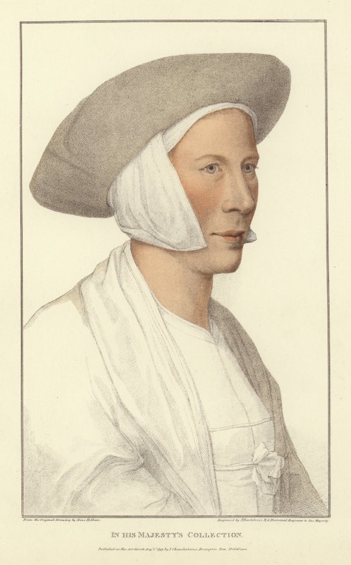 Anonym kvinde (akvatint) af Hans Holbein der Jüngere