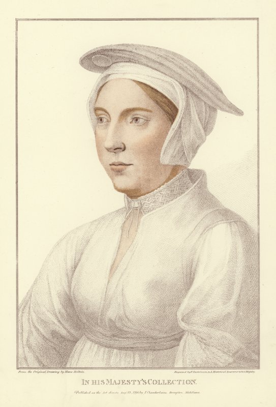 Anonym kvinde (akvatint) af Hans Holbein der Jüngere