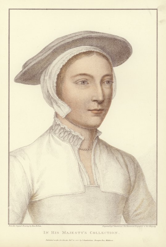Anonym kvinde (akvatint) af Hans Holbein der Jüngere