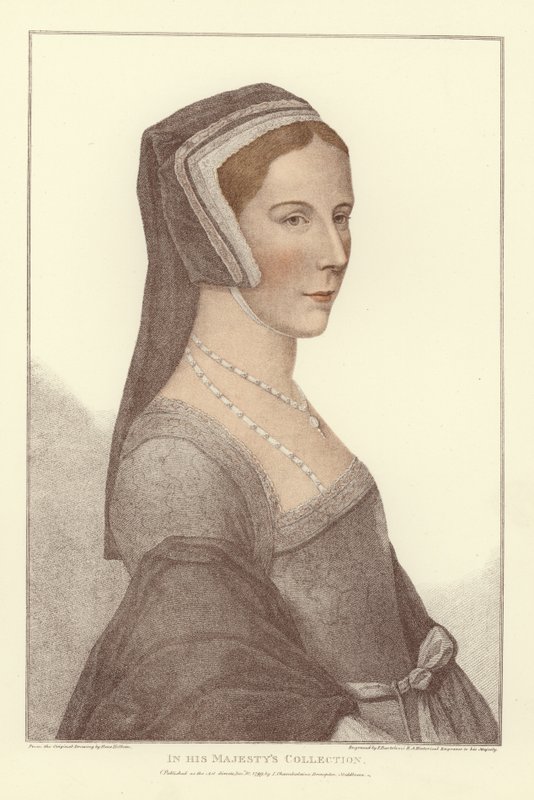 Anonym kvinde (akvatint) af Hans Holbein der Jüngere