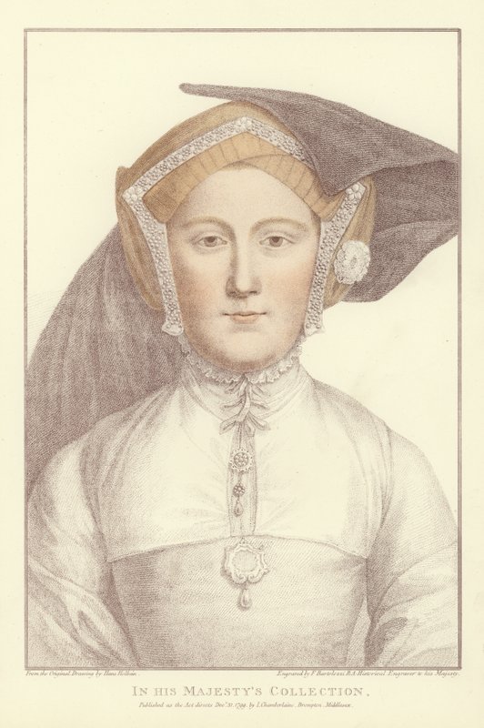 Anonym kvinde (akvatint) af Hans Holbein der Jüngere
