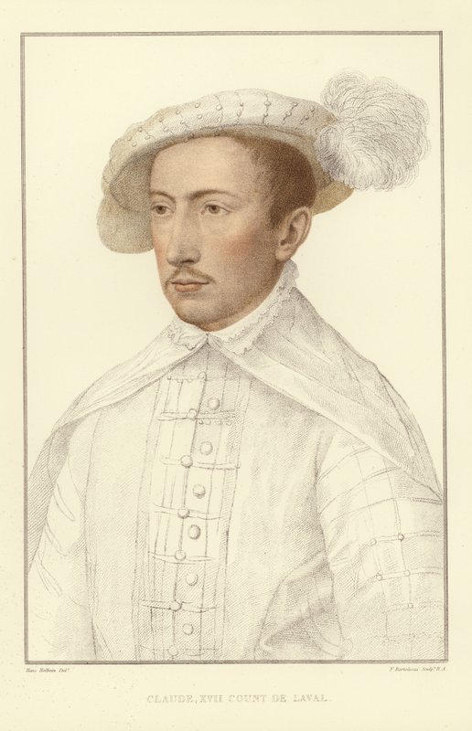 Claude XVII, greve de Laval (akvatint) af Hans Holbein der Jüngere