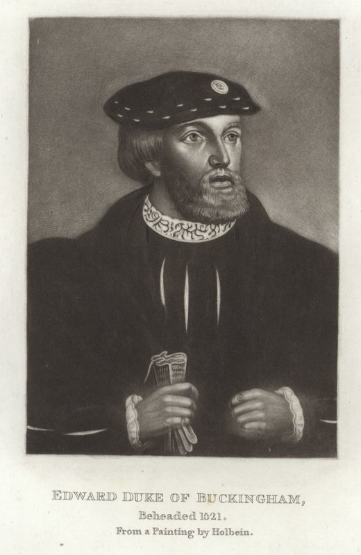 Edward Duke af Buckingham af Hans Holbein der Jüngere