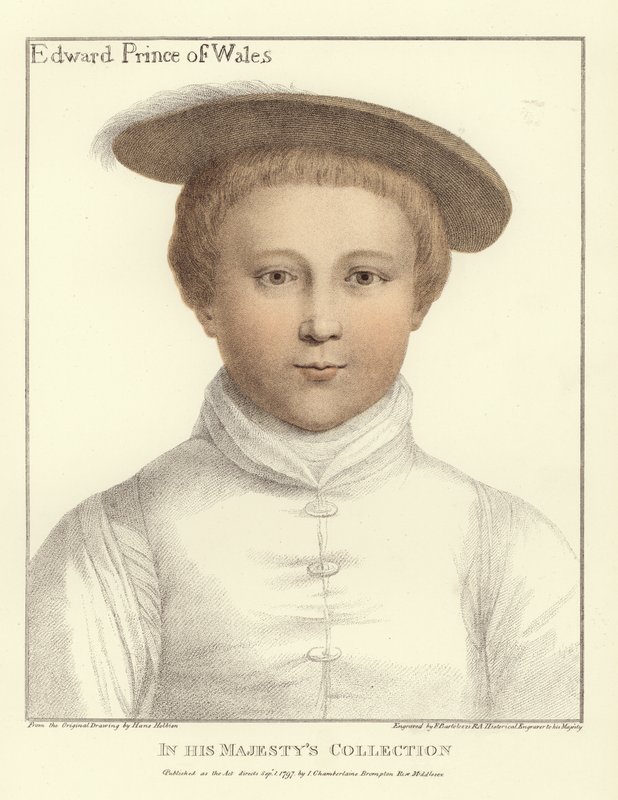 Edward, prins af Wales (akvatint) af Hans Holbein der Jüngere