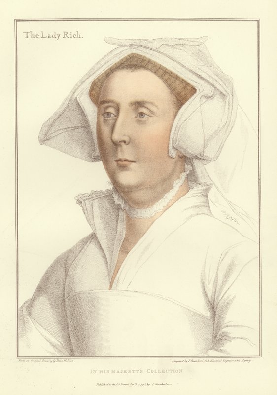 Elizabeth, Lady Rich (akvatint) af Hans Holbein der Jüngere