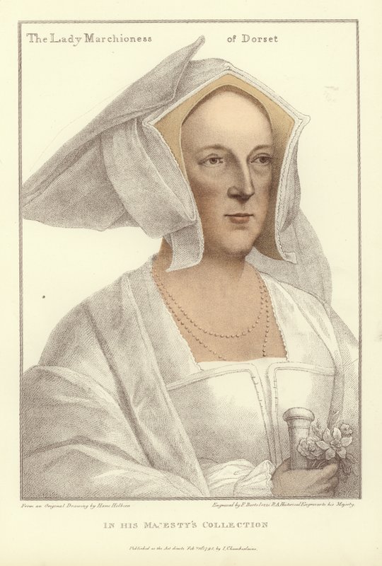 Frances, Marchionessen of Dorset (akvatint) af Hans Holbein der Jüngere