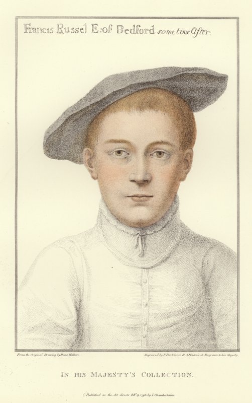 Francis Russell, jarl af Bedford (akvatint) af Hans Holbein der Jüngere