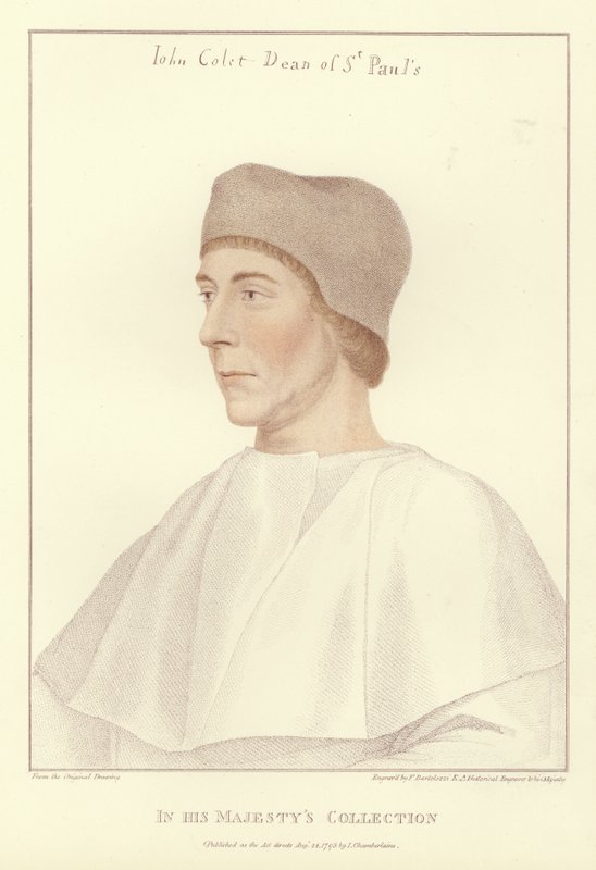 John Colet, dekan for St. Pauls Cathedral (akvatint) af Hans Holbein der Jüngere