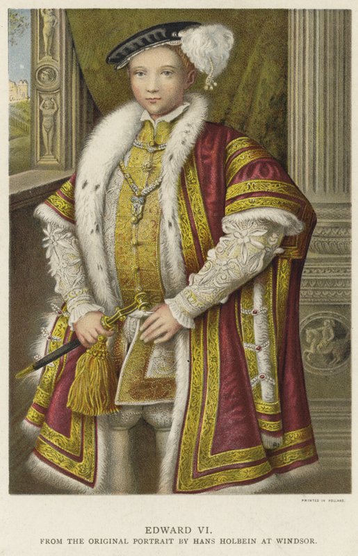 Kong Edward VI af England og Irland af Hans Holbein der Jüngere