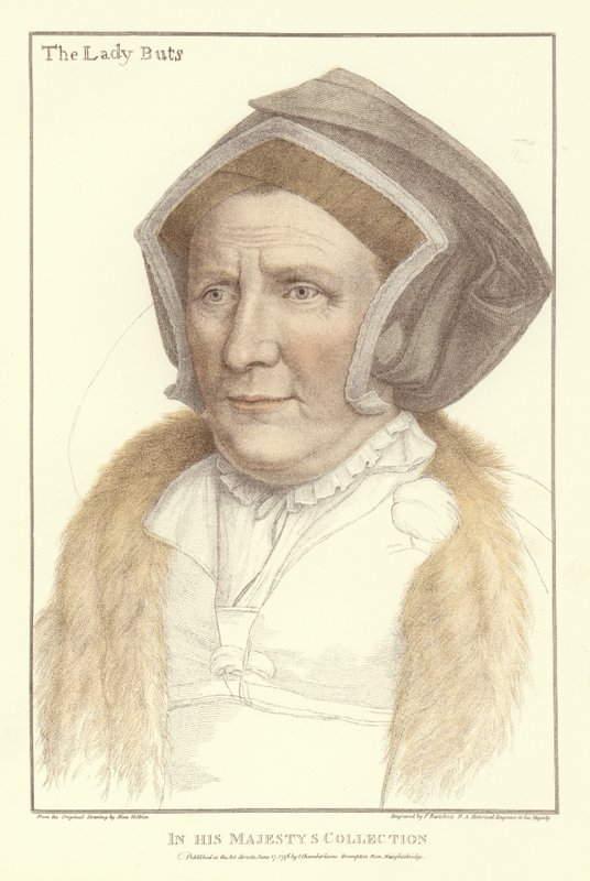 Lady Margaret Butts (akvatint) af Hans Holbein der Jüngere