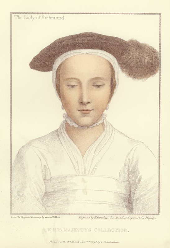 Mary FitzRoy, hertuginde af Richmond og Somerset (akvatint) af Hans Holbein der Jüngere