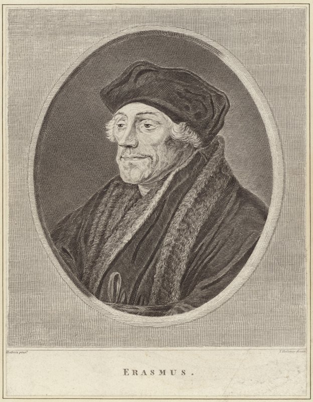 Portræt af Desiderius Erasmus af Hans Holbein der Jüngere
