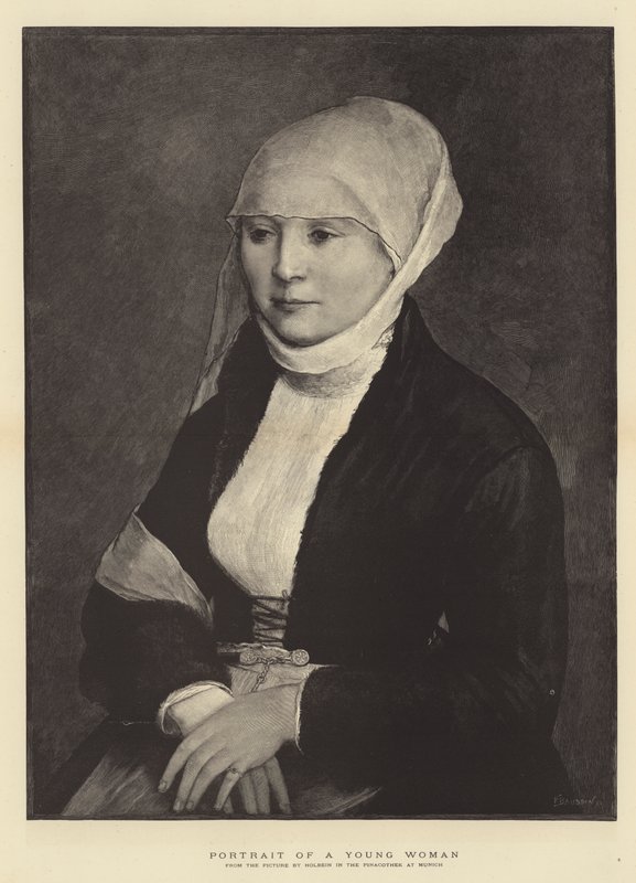Portræt af en ung kvinde af Hans Holbein der Jüngere