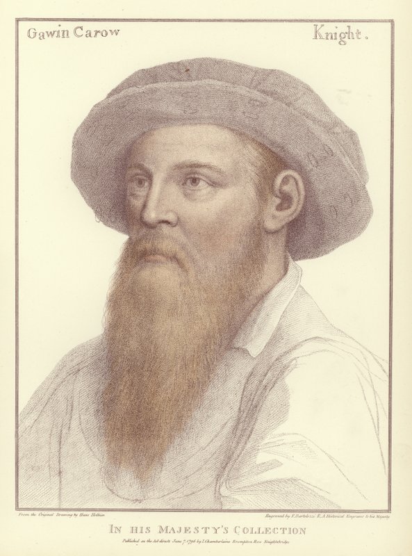 Sir Gawain Carew (akvatint) af Hans Holbein der Jüngere