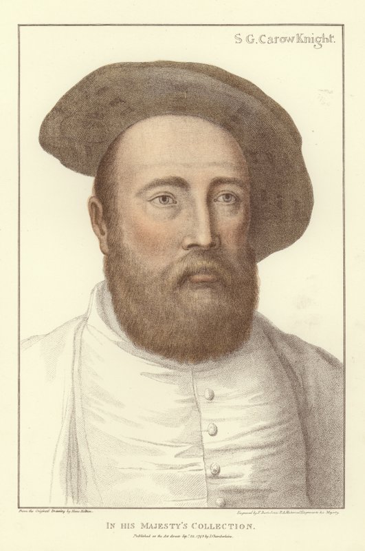 Sir George Carew (akvatint) af Hans Holbein der Jüngere