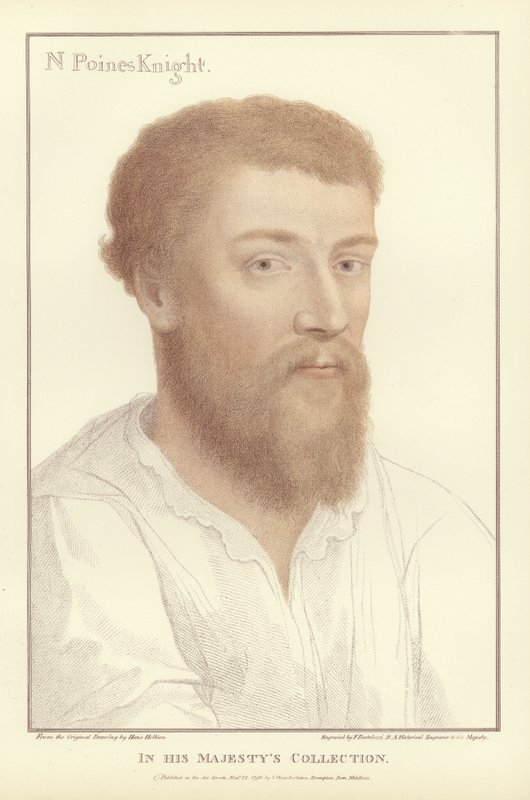Sir Nicholas Poins (akvatint) af Hans Holbein der Jüngere