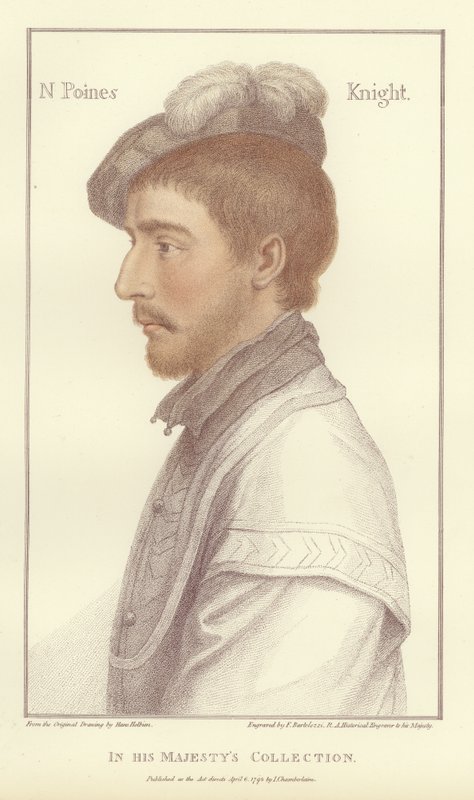 Sir Nicholas Poins (akvatint) af Hans Holbein der Jüngere