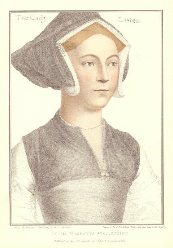 The Lady Lister (akvatint) af Hans Holbein der Jüngere
