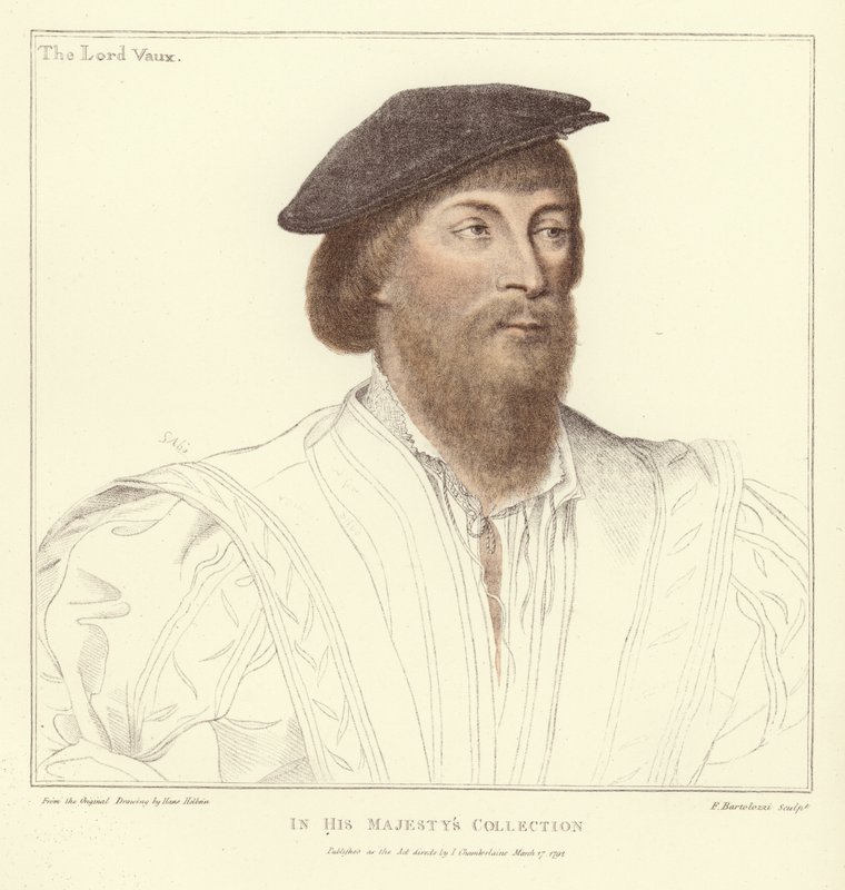 Thomas Vaux, 2. baron Vaux af Harrowden (akvatint) af Hans Holbein der Jüngere