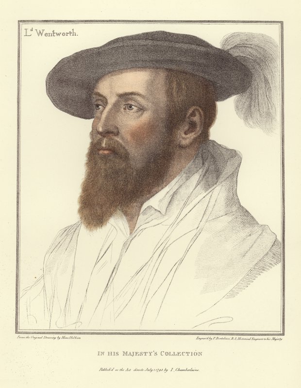 Thomas Wentworth, Lord Wentworth (akvatint) af Hans Holbein der Jüngere