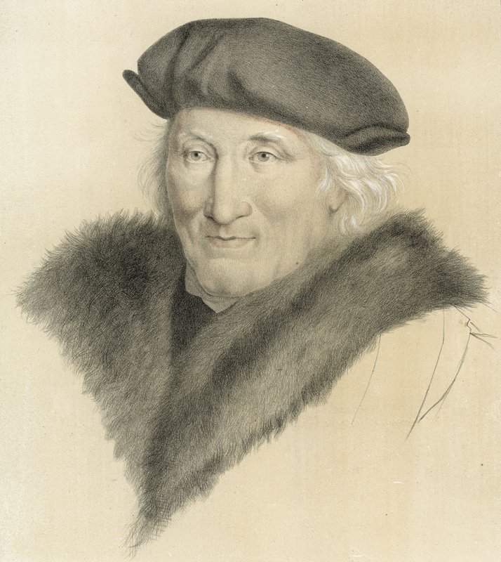 Uidentificeret portræt af Hans Holbein, fra den engelske kongelige samling af Hans Holbein der Jüngere