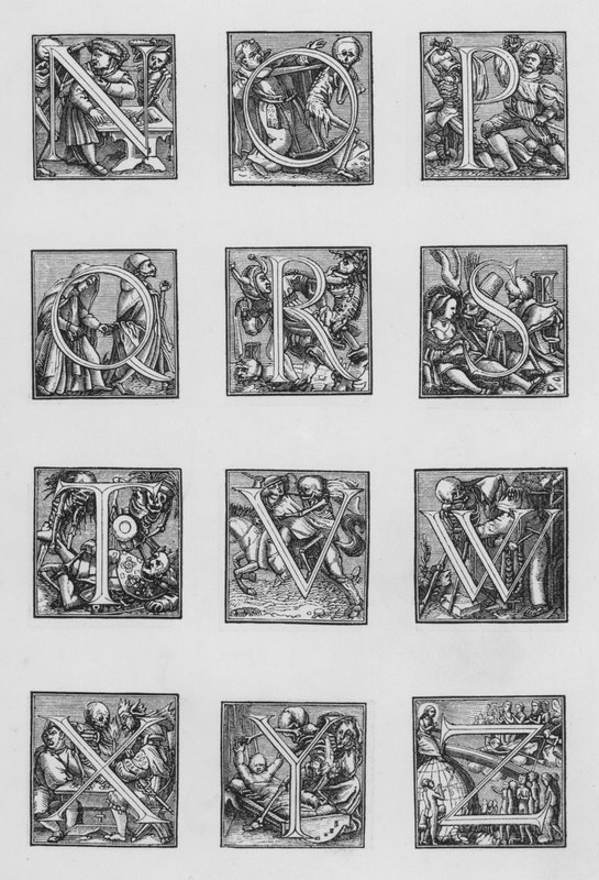 Holbeins alfabet af Hans Holbein der Jüngere