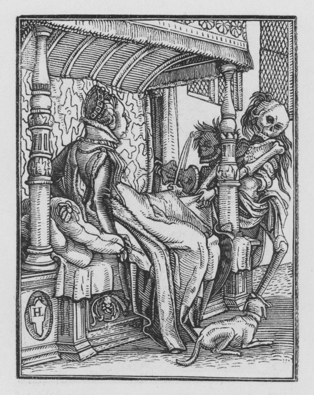 Holbeins Dødedans: Hertuginden af Hans Holbein der Jüngere