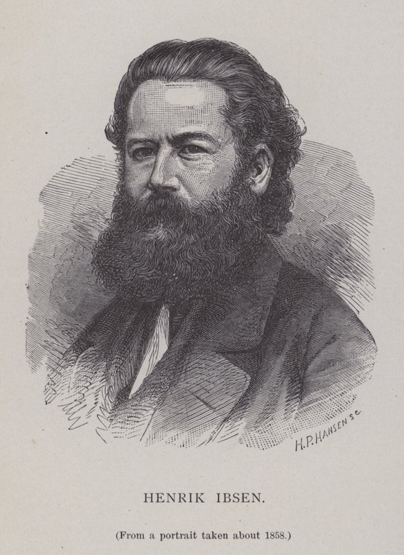 Henrik Ibsen, norsk dramatiker, teaterdirektør og digter af Hans Peter Hansen