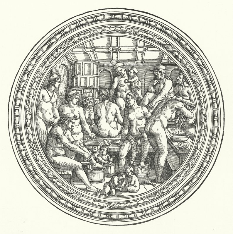 Badet for kvinder af Hans Sebald Beham