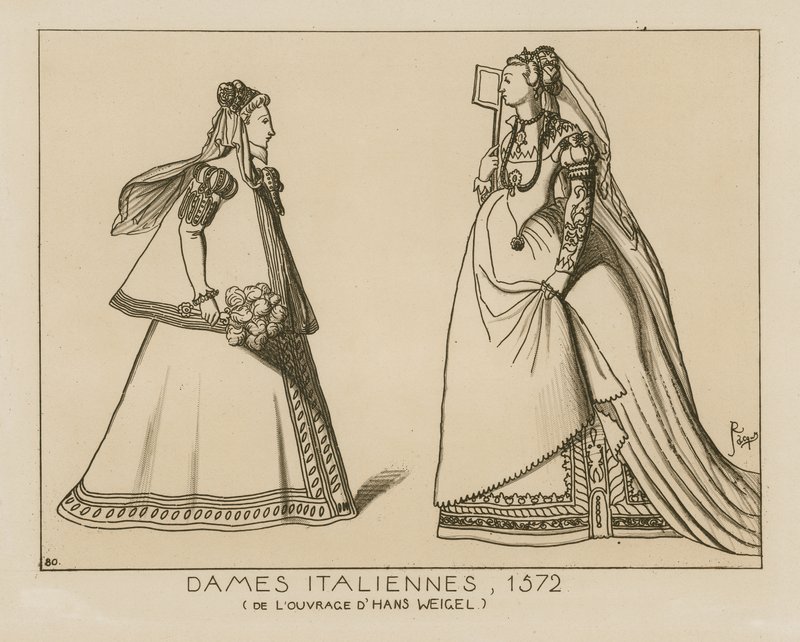 Italienske kvinder, 1572 af Hans Weigel