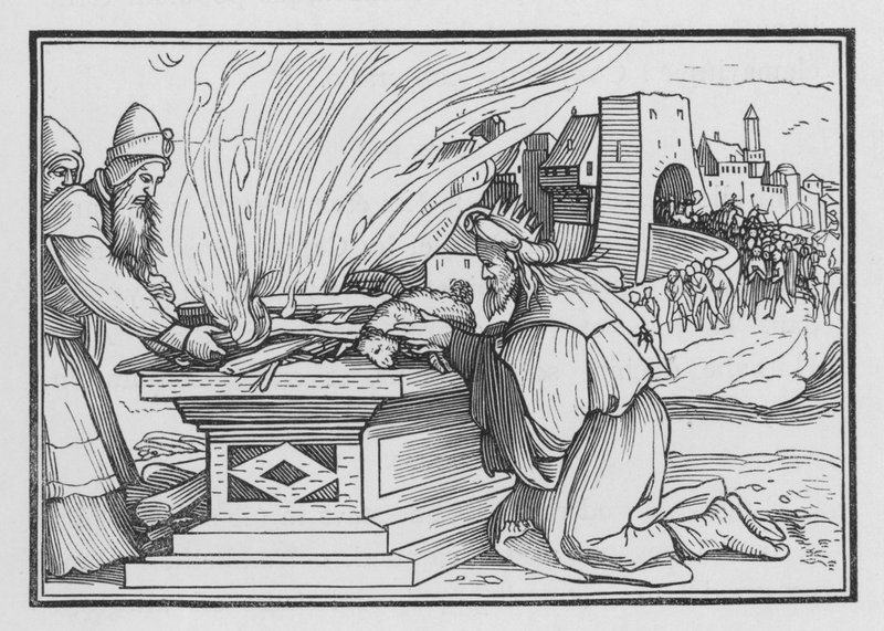 Ahaz Reigneth Very Wickedly, 2 Kings XVI, 12 af Hans after Holbein the Younger