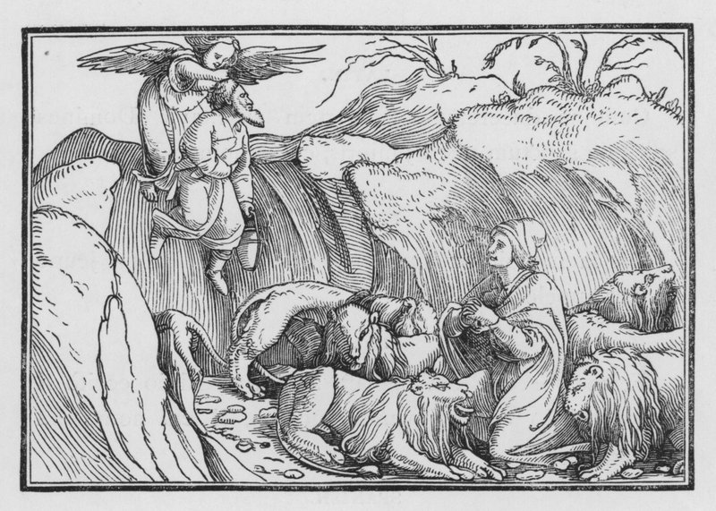 Daniel i Løvernes Hule, Bel og dragen I, 36 af Hans after Holbein the Younger