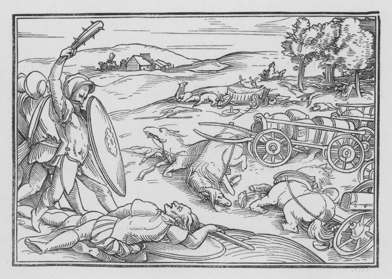 David Smiteth Hadadezer og syrerne, 2 Samuel VIII, 3 af Hans after Holbein the Younger