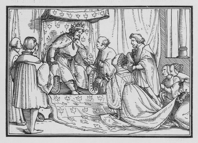 Esther er kronet dronning, Esther II, 17 af Hans after Holbein the Younger