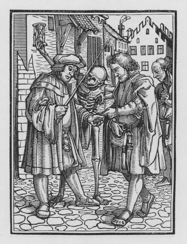 Holbeins Dødedans: Advokaten af Hans after Holbein the Younger