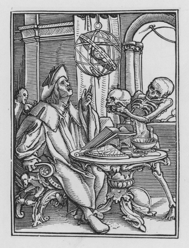 Holbeins Dødedans: Astrologen af Hans after Holbein the Younger