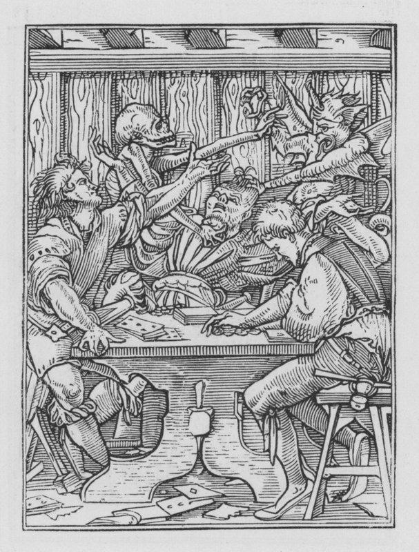 Holbeins Dødedans: The Gamesters af Hans after Holbein the Younger